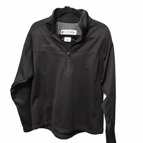 Columbia Other - Columbia Mens Black 1/4 Zip 100% Polyester Lightweight Pullover Jacket Size M